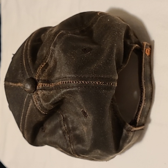 Stetson Baseball Cap, Adjustable, Leather Looking Matetial, Western, Brown - Picture 5 of 13